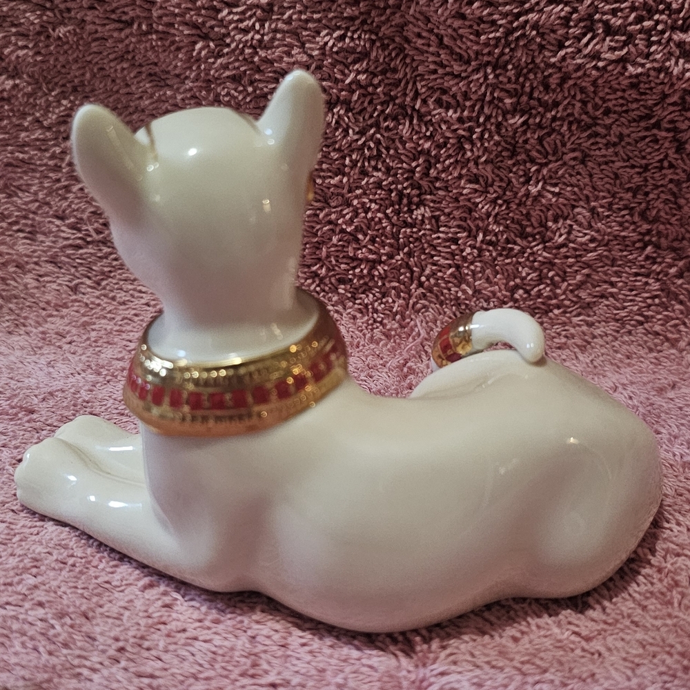 Vintage Lenox Egyptian Cat Goddess Ivory Porcelain Figurine 1999 - Picture 3 of 6
